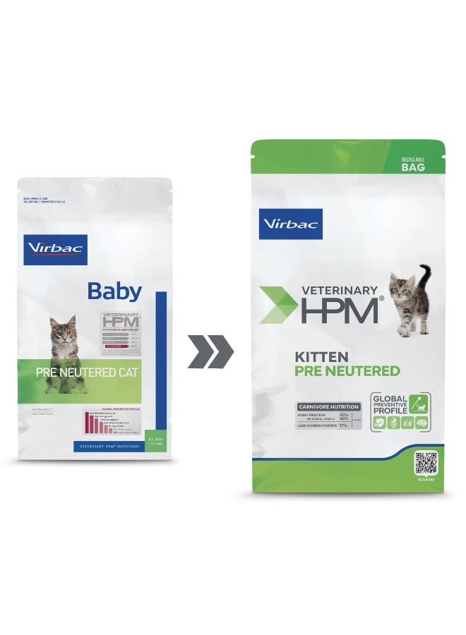 VIRBAC HPM KITTEN Pre Neutered Cat 1.5 kg - Image 3